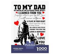 Puzzles De 1000 Pièces pour Adolescents to My Dad Ill Always Be Puzzles pour Adolescents, Jeu De Réflexion Amusant Et Humoristique, Cadeau d'anniversaire Unique 70x50cm/1000pcs