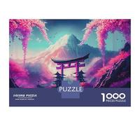 Puzzles De 1000 Pièces pour Adolescents Torii Gate to Mountains Puzzles pour Adolescents - Jeu Manuel - Décoration Murale - Défi À Relever 52x38cm/1000pcs