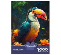 Puzzles De 1000 Pièces pour Adolescents Toucan Tango in The Jungle Puzzles pour Adultes Jeu Familial Cadeaux pour Femmes Difficile Et Stimulant 52x38cm/1000pcs