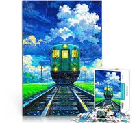 Puzzles de 1000 pièces pour Adolescents Train du Matin Jeux éducatifs Décoration d'intérieur Cadeau Amusant 38x26cm