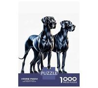 Puzzles De 1000 Pièces pour Adolescents Two Great Danes Puzzle pour Adolescents Améliore La Mémoire Stimulant À Compléter Apprentissage Jouets Éducatifs 52x38cm/1000pcs