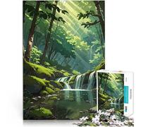 Puzzles de 1000 pièces pour Adolescents Un Flux paisible Jeu Familial Anti-Stress Défi Difficile Œuvre d'art 38x26cm