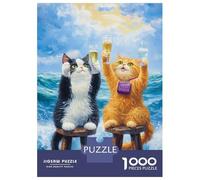 Puzzles De 1000 Pièces pour Adolescents Unicorn White Mouse Dragon Hybrid Puzzles pour Adultes Jeux Relaxants Cadeaux pour Femmes Interaction Parent-Enfant 70x50cm/1000pcs