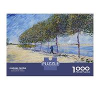 Puzzles De 1000 Pièces pour Adolescents Van Gogh Along The Seine Puzzle pour Adolescents Anti-Stress Chaque Pièce Est Unique - Idéal comme Cadeau pour Toute La Famille 70x50cm/1000pcs