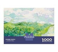 Puzzles De 1000 Pièces pour Adolescents Van Gogh Green Fields Puzzles pour Adolescents, Jeu De Réflexion Amusant Et Humoristique, Cadeau d'anniversaire Unique 52x38cm/1000pcs