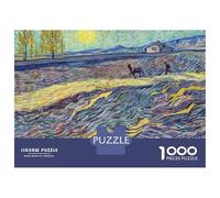 Puzzles De 1000 Pièces pour Adolescents Van Gogh Plowing Farmer Puzzles pour Adultes Jeux De Société pour S'amuser en Famille Offrez-Leur des Cadeaux 70x50cm/1000pcs