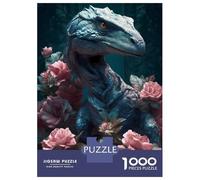 Puzzles De 1000 Pièces pour Adolescents Velociraptor Fantasia Puzzle Adulte Puzzle DIY Jouets Course De Vitesse Manuelle Aide À Exercer Le Cerveau 70x50cm/1000pcs