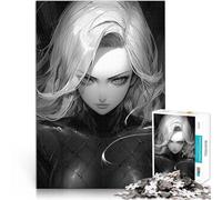 Puzzles de 1000 pièces pour Adolescents Veuve Cyborg Sexy en Latex Loisirs en Famille Renforcer l'amour Entre Les Couples 75x50cm