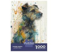 Puzzles De 1000 Pièces pour Adolescents Vibrant Canine Muse Puzzles pour Adultes Jeux Relaxants Cadeaux pour Femmes Interaction Parent-Enfant 38x26cm/1000pcs
