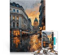 Puzzles de 1000 pièces pour Adolescents Vie Nocturne de la Gran Via Jeu Pratique Chaque pièce est Unique - Jeu Familial Stimulant et Amusant 52x38cm