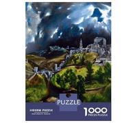 Puzzles De 1000 Pièces pour Adolescents View of Toledo by El Greco Puzzles pour Adultes Jeu De Réflexion Cadeau d'anniversaire, Noël 70x50cm/1000pcs