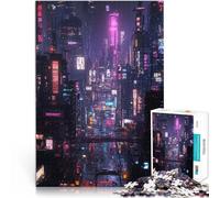 Puzzles de 1000 pièces pour Adolescents Ville Japonaise au néon 8 Jeu Familial pour et Car C'est Un pour Toute la Famille 38x26cm