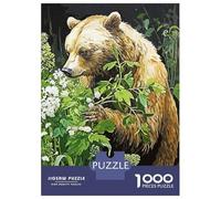 Puzzles De 1000 Pièces pour Adolescents Vintage Bear Puzzle Jeux De Famille Décoration Intérieure Cadeaux d'anniversaire Uniques 38x26cm/1000pcs
