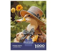 Puzzles De 1000 Pièces pour Adolescents Vintage Duck Puzzle Jeux Relaxants Cadeaux pour Femmes Cadeaux De Noël Et d'anniversaire 38x26cm/1000pcs