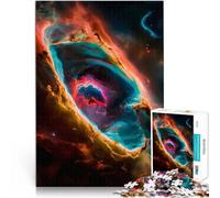 Puzzles de 1000 pièces pour Adolescents Vortex Cosmique Jouet éducatif d'apprentissage avec Affiche et Feuille de Questions correspondantes 38x26cm