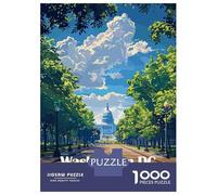 Puzzles De 1000 Pièces pour Adolescents Washington DC, USA, Capitol Building Puzzles pour Adultes, Jouets Anti-Stress, Défi Difficile, Cadeaux d'anniversaire Et Cadeaux Uniques 52x38cm/1000pcs