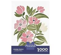 Puzzles De 1000 Pièces pour Adolescents Watercolor Floral Bouquet Puzzle Adulte Jeu Manuel Améliore La Mémoire Réduit Le Stress Cadeaux 70x50cm/1000pcs