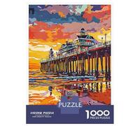 Puzzles De 1000 Pièces pour Adolescents Weston-Super-Mare Pier Puzzles pour Adolescents, Jouet, Décoration Murale, Décoration Intérieure, Cadeaux Anti-Stress 52x38cm/1000pcs