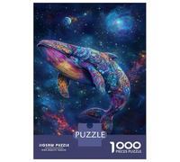 Puzzles De 1000 Pièces pour Adolescents Whale in The Cosmos Puzzle Jeux Relaxants Une Œuvre d'art Cadeaux d'anniversaire Uniques 52x38cm/1000pcs