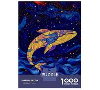Puzzles De 1000 Pièces pour Adolescents Whale in The Night Sky Puzzle pour Adultes Jeux Relaxants Améliorent La Mémoire Cadeaux Anti-Stress 70x50cm/1000pcs