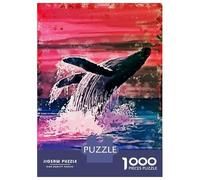 Puzzles De 1000 Pièces pour Adolescents Whale Painting Puzzle pour Adultes, Jouets À Monter Soi-même, Amusants Et Humoristiques, pour Stimuler Le Cerveau 38x26cm/1000pcs