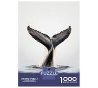 Puzzles De 1000 Pièces pour Adolescents Whale Tail Breach Puzzles pour Adultes, Jeux De Société en Famille, Défi Difficile, Idéal comme Cadeau pour Toute La Famille 70x50cm/1000pcs