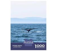 Puzzles De 1000 Pièces pour Adolescents Whale Tail Puzzles pour Adultes Jeux Relaxants Cadeaux pour Femmes Interaction Parent-Enfant 52x38cm/1000pcs
