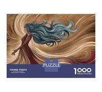 Puzzles De 1000 Pièces pour Adolescents Whispering Winds A Woman's Journey Through Time Puzzles pour Adultes Assemblage De Motifs Stimule Le Cerveau Jeu Stimulant 38x26cm/1000pcs