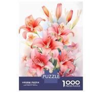 Puzzles De 1000 Pièces pour Adolescents Wild Lilies Flower Lily Puzzle pour Adultes, Jouets À Monter Soi-même, Amusants Et Humoristiques, pour Stimuler Le Cerveau 52x38cm/1000pcs
