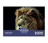 Puzzles De 1000 Pièces pour Adolescents Wild Lion Face Poster Puzzle pour Adultes Jeux Relaxants Décoration Parfaite, pour Toute La Famille 52x38cm/1000pcs