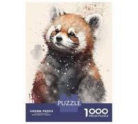 Puzzles De 1000 Pièces pour Adolescents Wild Red Panda Puzzle Adulte Puzzle DIY Jouets Course De Vitesse Manuelle Aide À Exercer Le Cerveau 38x26cm/1000pcs