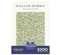 Puzzles De 1000 Pièces pour Adolescents William Morris Willow Puzzle pour Adultes, Jeu De Réflexion, Anti-Stress, Cadeau d'anniversaire Ou De Noël 70x50cm/1000pcs