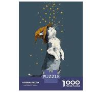 Puzzles De 1000 Pièces pour Adolescents Wizard Cat with Stars Puzzles pour Adolescents, Jouet, Décoration Murale, Décoration Intérieure, Cadeaux Anti-Stress 52x38cm/1000pcs