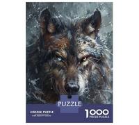 Puzzles De 1000 Pièces pour Adolescents Wolf Fantasy Abstract Art Puzzle Adulte Jeu Manuel Cadeaux pour Femmes pour Anniversaire, Noël 38x26cm/1000pcs