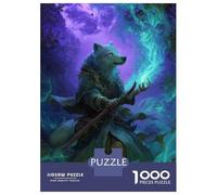 Puzzles De 1000 Pièces pour Adolescents Wolf Mage Casting Magic Puzzles pour Adolescents, Jeu De Réflexion Amusant Et Humoristique, Cadeau d'anniversaire Unique 70x50cm/1000pcs