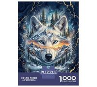 Puzzles De 1000 Pièces pour Adolescents Wolf Spirit Landscape Puzzle Adulte Jeu Manuel Défi Difficile Cadeaux pour Amis Et Famille 38x26cm/1000pcs