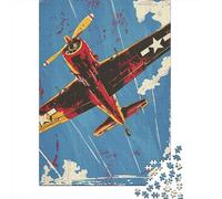 Puzzles De 1000 Pièces pour Adolescents World War II Aircraft Art Print-7 Puzzles pour Adolescents, Jouets À Monter Soi-même, Analyse Et Logique, Cadeau d'anniversaire Ou De Noël 52x38cm/1000pcs