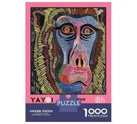 Puzzles De 1000 Pièces pour Adolescents Yayoi Kusama Mandrill No.4 Exhibition Poster Puzzles pour Adolescents : Un Jeu Éducatif Amusant Et Humoristique, Un Défi Intellectuel 38x26cm/1000pcs