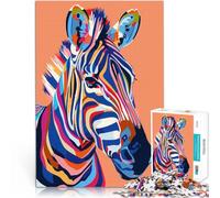 Puzzles de 1000 pièces pour Adolescents Zèbre Abstrait Plat Compétition de Vitesse Manuelle Décoration d'intérieur 75x50cm