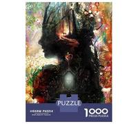 Puzzles De 1000 Pièces pour Adultes A Darker White Puzzle Jeux De Famille Difficile Difficile Cadeaux Uniques pour Anniversaire Et Noël 52x38cm/1000pcs