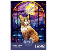 Puzzles De 1000 Pièces pour Adultes Abstract Japanese Bobtail Puzzles pour Adultes, Jeu Familial, Cadeaux pour Femmes, Cadeaux Uniques pour Anniversaire Et Noël 52x38cm/1000pcs