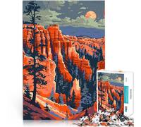 Puzzles de 1000 pièces pour Adultes Art de Bryce Canyon, Utah Compétition de Vitesse Manuelle Œuvre d'art 75x50cm