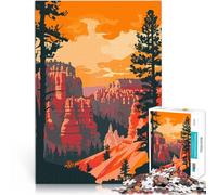 Puzzles de 1000 pièces pour Adultes Art de Bryce Canyon, Utah Réduction du Stress intéressante Idées Cadeaux 75x50cm