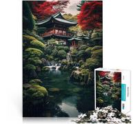 Puzzles de 1000 pièces pour Adultes Art du Paysage Japonais Compétition de Vitesse Manuelle Idées Cadeaux 52x38cm