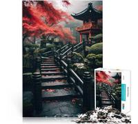 Puzzles de 1000 pièces pour Adultes Art du Paysage Japonais Jouet éducatif d'apprentissage Cadeau d'anniversaire, Cadeaux 75x50cm