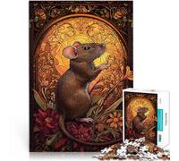 Puzzles de 1000 pièces pour Adultes Art du Rat Difficile à réaliser mais Amusant et Humoristique Bon Cadeau 75x50cm