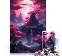Puzzles de 1000 pièces pour Adultes Art Japonais des Fleurs de Cerisier Jeu Stimulant Activités Amusantes à la Maison, Cadeaux d'anniversaire, Cadeaux de Voyage, 26x38cm