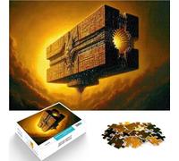 Puzzles de 1000 pièces pour Adultes Artisanat de l'heure d'or Fait de Papier，pour Les 14 Ans et Plus Jeu de défi Unique Cadeaux de Jeux de Noël。Taille：38x52cm/14.9x20.4pouce