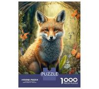 Puzzles De 1000 Pièces pour Adultes Beautiful Red Fox Puzzle Anti-Stress, Jouet De Décoration Intérieure, Difficile Et Stimulant 70x50cm/1000pcs