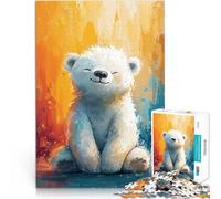 Puzzles de 1000 pièces pour Adultes Bonheur Polaire ensoleillé Jouet éducatif intellectuel décompressant Idées Cadeaux 52x38cm